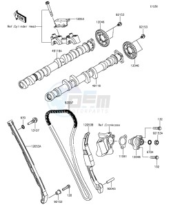 NINJA ZX-10R ABS ZX1000SGFB XX (EU ME A(FRICA) drawing Camshaft(s)/Tensioner