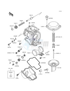 ZX 600 E [NINJA ZX-6] (E1-E3) [NINJA ZX-6] drawing CARBURETOR PARTS