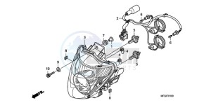 CB600F3A Europe Direct - (ED / ST) drawing HEADLIGHT