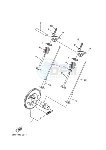 EF1000 84 (7DY3) drawing CAMSHAFT & VALVE