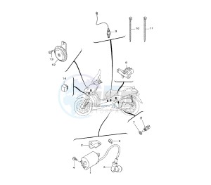 VP X-CITY 250 drawing ELECTRICAL DEVICES