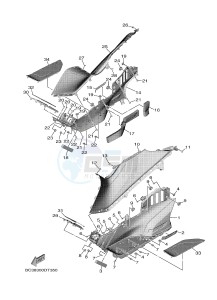 XP530 XP530D-A TMAX DX ABS (BC38) drawing STAND & FOOTREST 2