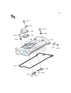 VERSYS 650 KLE650EGF XX (EU ME A(FRICA) drawing Cylinder Head Cover