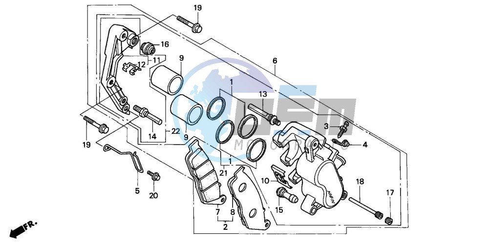 FRONT BRAKE CALIPER