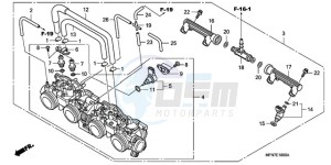 CB1000RA9 Australia - (U / ABS) drawing THROTTLE BODY