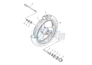 XJR-XJR SP 1300 drawing FRONT WHEEL