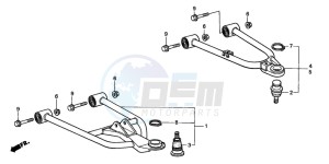 TRX250 TRX250 FOURTRAX drawing FRONT ARM