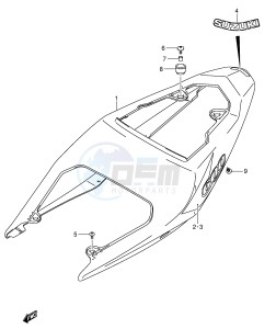 GSX-R600 (E2) drawing FRAME COVER (MODEL K4)