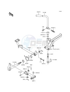 KLF 300 B [BAYOU 300] (B5-B9) [BAYOU 300] drawing BRAKE PEDAL