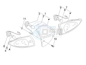 Fly 50 4t (NSE1000U03) drawing Tail light - Turn signal lamps