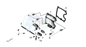 MAXSYM 400 I drawing CYLINDER HEAD COVER