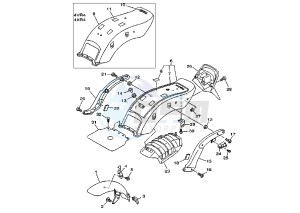 XVS DRAG STAR 650 drawing FENDER MY97-98