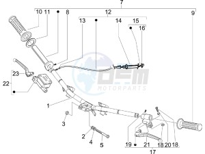 storm 50 drawing Handlebars - Master cilinder