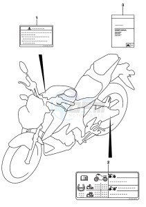 GSX-S125 drawing LABEL (GSX-S125MLL8 P21)