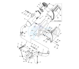 XTZ SUPER TENERE 1200 drawing EXHAUST