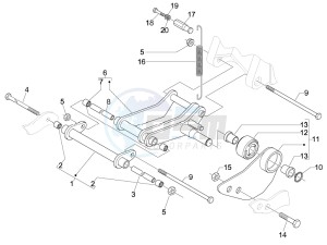 Fly 150 4t e3 drawing Swinging arm