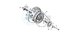 SJ100 1100 BALI EX drawing FRONT WHEEL