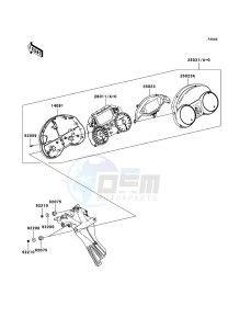 ZZR1400_ABS ZX1400DBF FR GB XX (EU ME A(FRICA) drawing Meter(s)