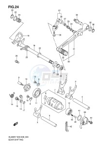 DL650 (E3-E28) V-Strom drawing GEAR SHIFTING