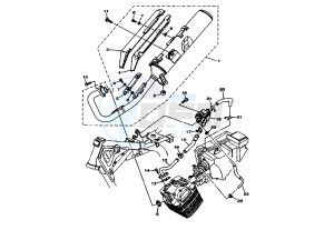 YBR 125 drawing EXHAUST