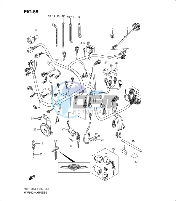 WIRING HARNESS (VLR1800TL1 E24)