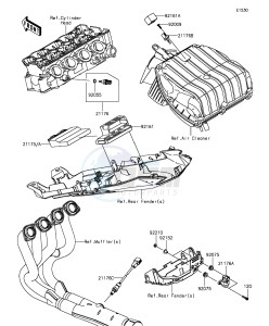 NINJA ZX-6R ZX636EGFA GB XX (EU ME A(FRICA) drawing Fuel Injection