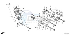 CRF100FB drawing REAR CUSHION