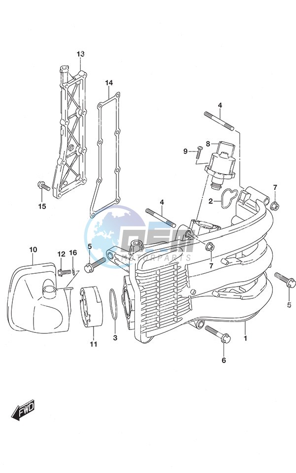 Intake Manifold/Silencer/Exhaust Cover