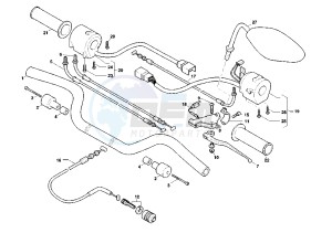 X-TRA RAPTOR 1000 drawing HANDLEBAR-DRIVE CONTROLS