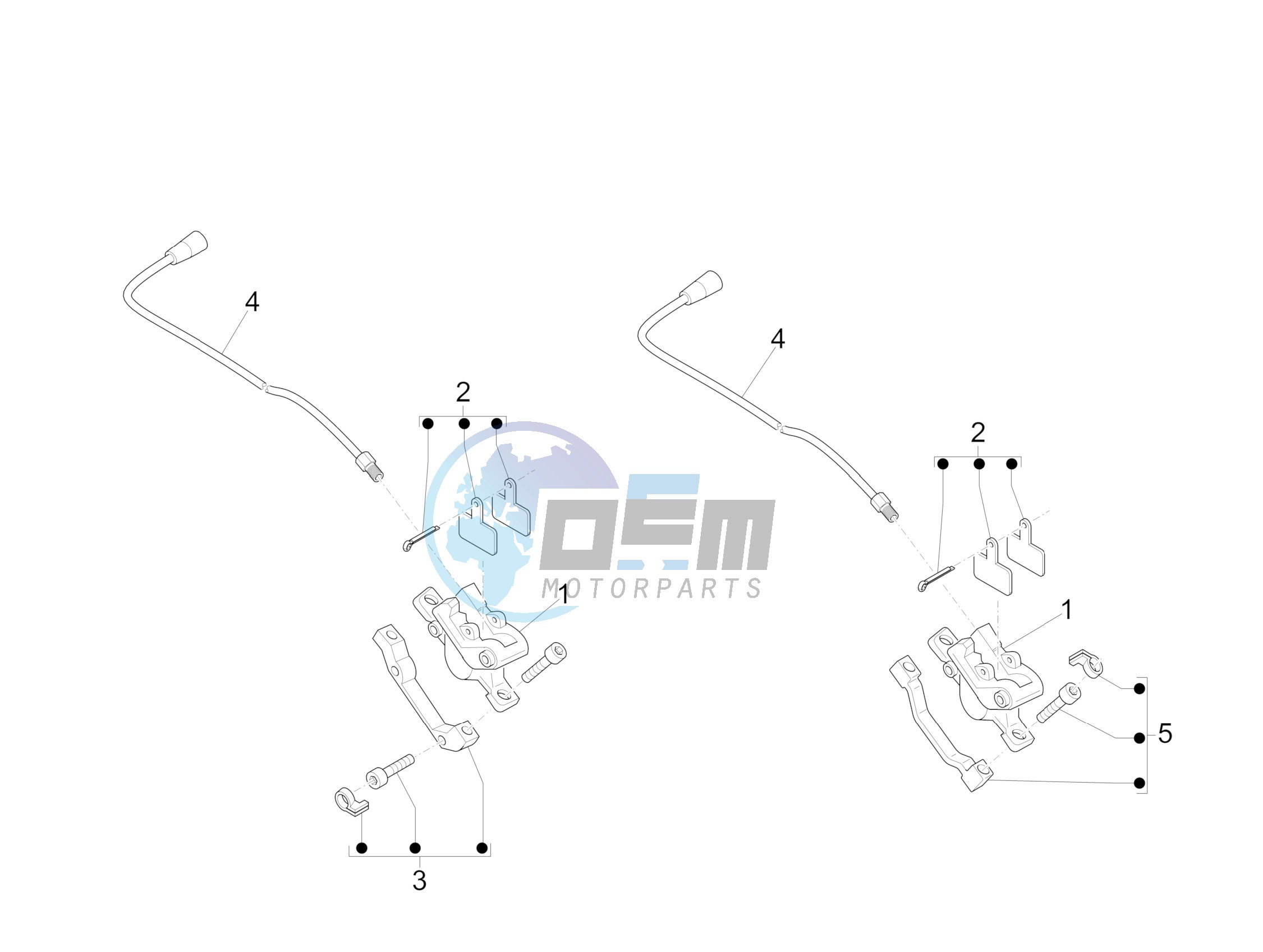 Brakes pipes - Calipers