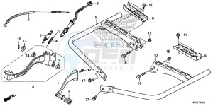 TRX500FE1G TRX500 Europe Direct - (ED) drawing PEDAL/ STEP