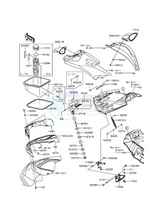 JET SKI ULTRA LX JT1500KEF EU drawing Hull Front Fittings