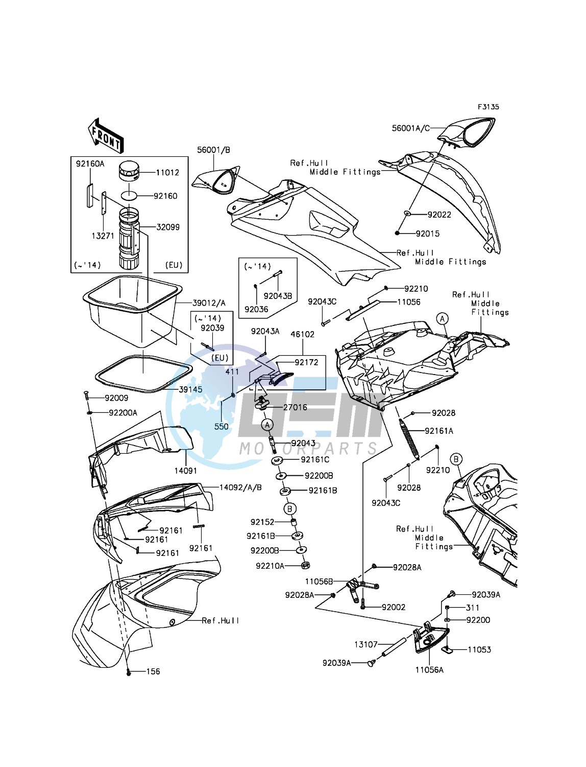 Hull Front Fittings