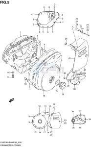 LS650 (E3-E28) SAVAGE drawing CRANKCASE COVER