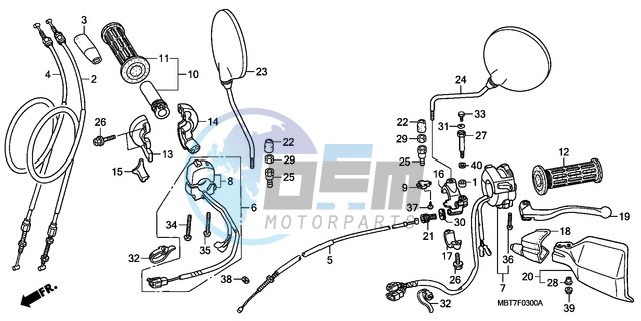 HANDLE LEVER/SWITCH/CABLE