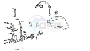 SENDA R DRD - BLACK DEVIL 2A EDIZIONE - 50 CC VTHSR1A2A drawing OIL PUMP