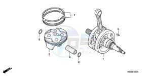 CRF150R9 Australia - (U) drawing CRANKSHAFT/PISTON