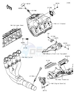 NINJA ZX-10R ABS ZX1000SGFB XX (EU ME A(FRICA) drawing Fuel Injection