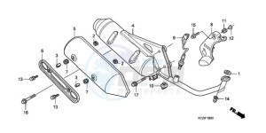 PES1509 Europe Direct - (ED) drawing EXHAUST MUFFLER