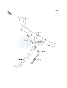 VN1600 MEAN STREAK VN1600B7F GB XX (EU ME A(FRICA) drawing Stand(s)