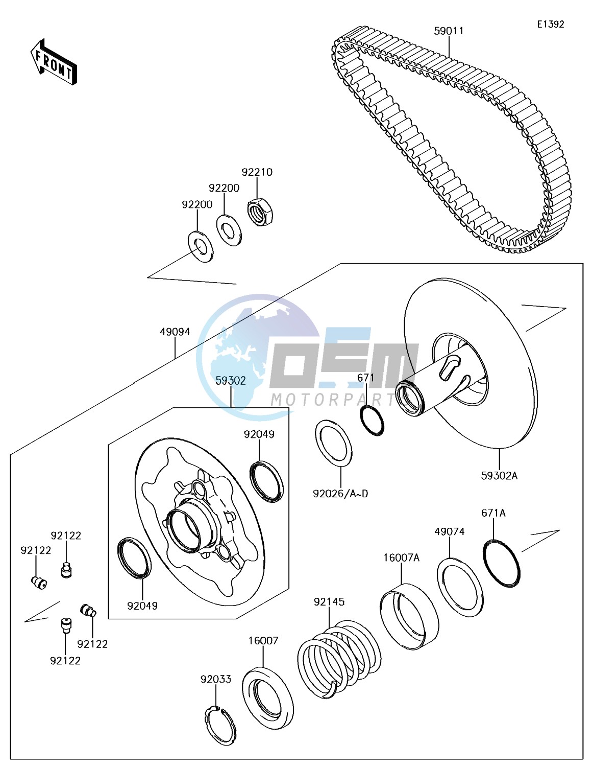 Driven Converter/Drive Belt