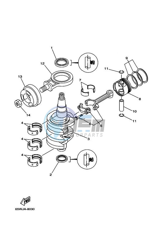 CRANKSHAFT--PISTON