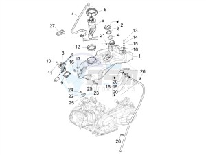 PRIMAVERA 150 4T 3V IGET ABS E4 (NAFTA) drawing Fuel tank