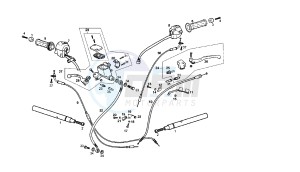 GPR - 50 CC VTHVXA00 2T drawing HANDLEBAR - CONTROLS