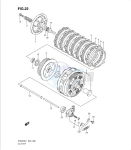 SV650/S drawing CLUTCH