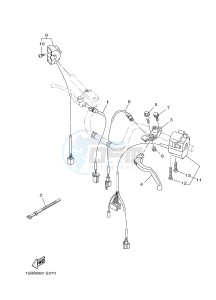 XTZ125E (1SBB) drawing HANDLE SWITCH & LEVER