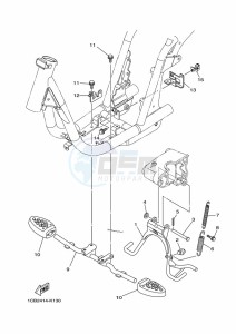 ED06 drawing STAND & FOOTREST