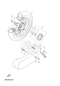 CS50Z MACH G (2ADE) drawing REAR WHEEL