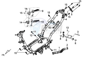 JET 4 50cc drawing FRAME