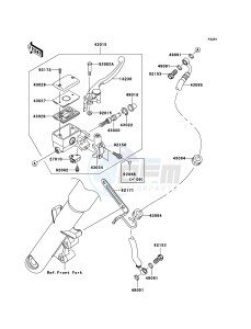 VN900_CLASSIC VN900B7F GB XX (EU ME A(FRICA) drawing Front Master Cylinder